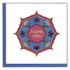 Quilled Radiating Floral Thank You Greeting Card