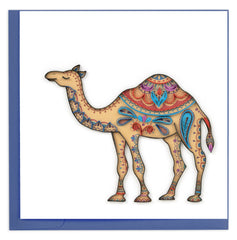 Quilled Decorated Camel Greeting Card