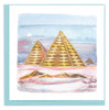 Quilled Pyramids of Giza Greeting Card