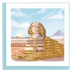 Quilled Great Sphinx of Giza Greeting Card