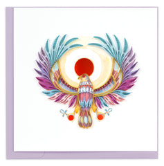 Quilled Egyptian Phoenix Greeting Card