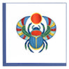 Quilled Egyptian Scarab Beetle Greeting Card