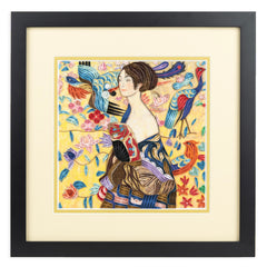 Framed Art-Size Artist Series - Lady with Fan, Klimt