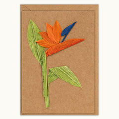 Bird of Paradise Birthday Handmade Card