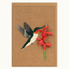 Hummingbird Birthday Handmade Card