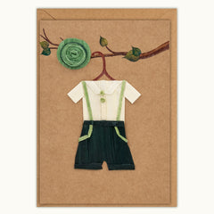 Baby Boy Baby Arrival Handmade Card