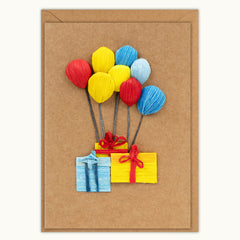 Gifts & Balloons Birthday Handmade Card