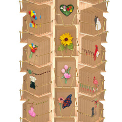 Husk & Heart Greeting Card 56-Pocket Floor Display