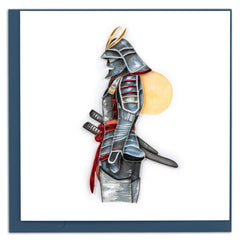 Quilled Male Samurai Greeting Card