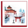 Quilled Shinto Shrine Greeting Card