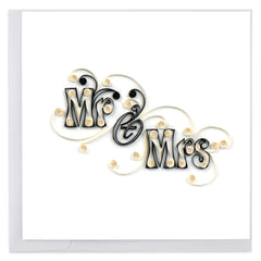 Quilled Mr. & Mrs. Wedding Card