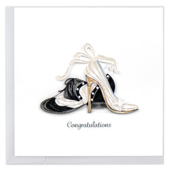 Quilled First Dance Wedding Card