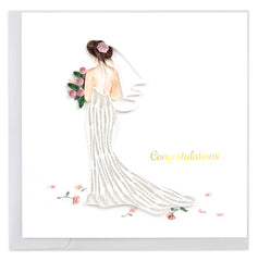 Quilled Bride-to-be Greeting Card
