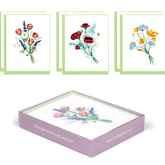 Quilled Decorative Floral Note Card Box Set