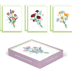 Quilled Wildflower Note Card Box Set
