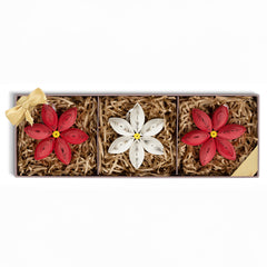 Quilled Poinsettia Ornaments Box Set