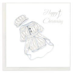 Quilled Christening Boy Greeting Card
