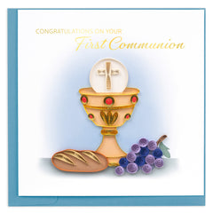 Quilled First Communion Greeting Card