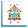 Quilled Cuckoo Clock Birthday Greeting Card