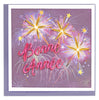 Quilled New Years Eve (French) Greeting Card