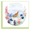 Quilled Mother's Day Meadow (German) Greeting Card