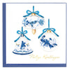 Quilled Delft Blue Ornaments (Dutch) Greeting Card