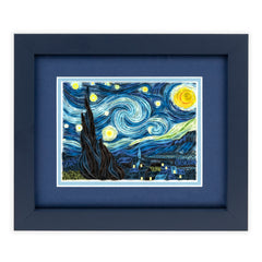 Framed Artist Series - Quilled Starry Night, Van Gogh