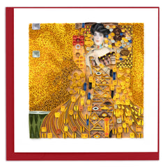 Quilled Artist Series - The Lady in Gold, Klimt Greeting Card