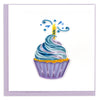Quilled Cupcake & Candle Birthday Card
