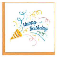 Quilled Birthday Confetti Greeting Card