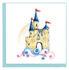 Quilled Castle in the Clouds Greeting Card