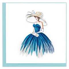 Quilled Fancy Lady Greeting Card