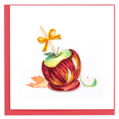 Quilled Candy Apple Greeting Card