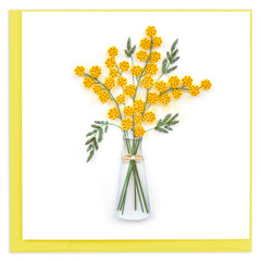Quilled Mimosa Flower Greeting Card