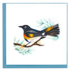 Quilled American Redstart Greeting Card