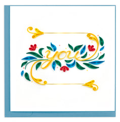 Quilled YOU Customizable Greeting Card