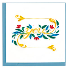 Quilled YOU Customizable Greeting Card