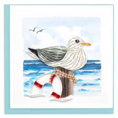 Quilled Seagul Greeting Card