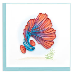 Quilled Betta Fish Greeting Card
