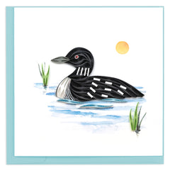 Quilled Loon Greeting Card