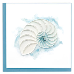 Quilled Abstract Nautilus Greeting Card