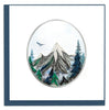 Quilled Mountain Landscape Greeting Card