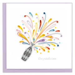 Quilled Celebration Congrats Greeting Card