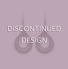 Crimped Plum Quilled Earrings