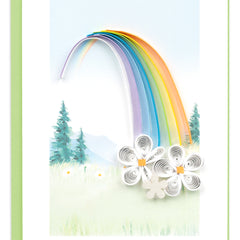 Quilled Rainbow Gift Enclosure Mini Card