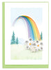 Quilled Rainbow Gift Enclosure Mini Card