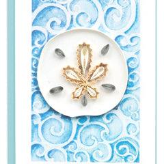 Quilled Sand Dollar Gift Enclosure Mini Card