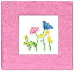 Quilled Wildflower Sticky Note Pad Cover