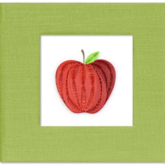 Quilled Apple Sticky Note Pad Cover
