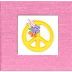 Quilled Peace Sign Sticky Note Pad Cover